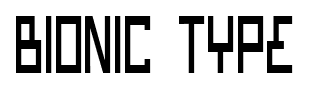 Bionic Type font